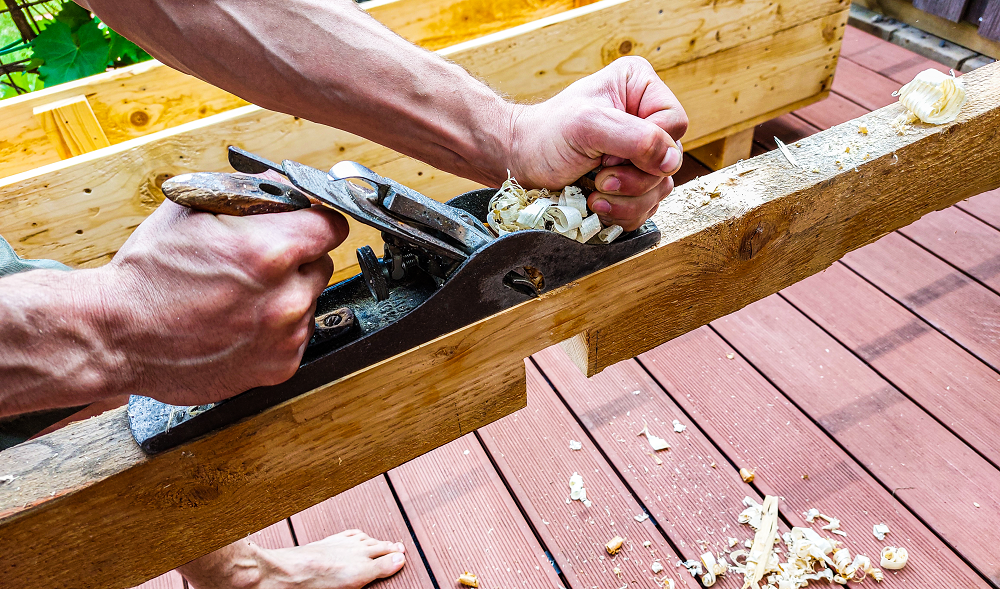 werken met hout voor uw relaks